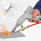 Stainless Steel Handheld Metal Aluminum Laser Welding Gun Head With Wire Feedept