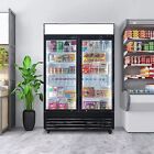 Fricool 2-glass Door Merchandiser Refrigerator Beverage Cooler  New