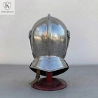 Medieval Knight Close Helmet Armet 18g Steel Larp Cosplay Armor Gift