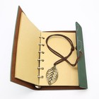 Vintage Dark Green Pu Leather Cover Loose Leaf Blank Notebook
