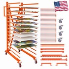 15-tier Paint Drying Rack With Wheels  Adjustable Width 12 -58   Heavy Duty Cabi