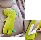 Car Seat Belt Shoulder Green Dinosaur Plush Soft Pillow Safety Cushion 19 