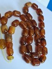       natural Baltic Amber Islamic Prayer Beads Misbaha Tasbih Rosary 80g      