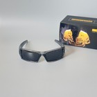 Oakley Gascan Oo9014 Gray Transparent Frame Black Lens Sunglasses New W  Box