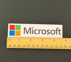1 X Vinyl Sticker Decal Label For Microsoft 12cm X 3 Cm