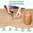 1-pack Copper Mesh 5 Inch X 32 8ft  Copper Wool Rustproof Mesh Roll