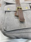Kattee Canvas Leather Messenger Bag Laptop Briefcase Satchel Brown Gray Work