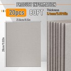 20pcs Book Board 8 5 X 11   80pt Chipboard For Book Binding Cover  Heavy Duty   