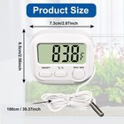 Digital Aquarium Water Thermometer With Large Lcd Screen  Measurement Range -   