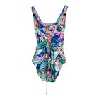 Reversible Floral Hawaiian Tommy Bahama Back Lace Up One Piece Swimsuit Sz M