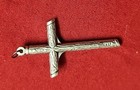 3 Crucifix  Silver Tone Metal   2 X 1 Inches Made In Italy New