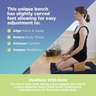 Folding Meditation Bench - Portable Bamboo Kneeling Chair For Deep Meditation