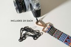 2 5  Black Camera Strap Eyelet Mount Extensions  2x Each 