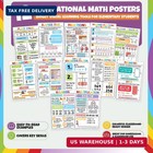 12 Pack 11 x17 - 3rd Grade Educational Math Posters   Charts
