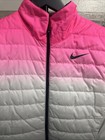 Nike Golf Vest Ombre Pink  Black  And Grey Reversable Sz M Womens