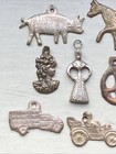 Mexican Milagros Amulets Vintage Prayers Metal Horse Pig Corn Cars House Lady 