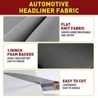 79   60  Medium Gray Flat Knit Headliner Fabric W  Foam For Repalce repair damage