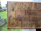 Patina Coca Cola Advertising Sign Hard To Find In Any Conditon