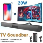 Surround Sound Bar 4 Speaker System Wireless Subwoofer Tv Home Theater Remote