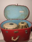 Vintage Indian Tabla Drum Set Dayan   Bayan Shiv Charan Music House With Case