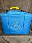 6 Pack Fitness Insulated Meal Prep Bag Blue Yellow Multiple Compartments