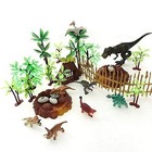 30 Piece Dinosaurs Toys Set - Plastic Dinosaurs Figures  Realistic Dinosaurs    