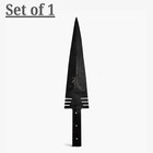 Double Edged Set Of 2 Hand Forged Wrought Iron Spearheads  Medieval Rustic Decor