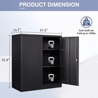 Metal Storage Cabinet cabinet With Doors And Adjustable Shelves Office Furniture