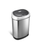 Ninestars Trash Can 11 1 Gal Rust-proof Stainless Steel Motion Sensor Touchless