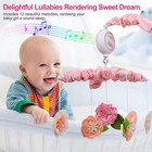 Musical Crib Mobile For Girls Baby Musical Crib Bed Bell Nursery Mobile With 12 