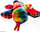 Ty Beanie Buddy - Lizzy - 21  Tie Dye  Lizard Plush - Tags - 1999