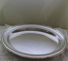 Silver Round Platter 12 In  With French Gadroon  Applied Border
