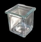 3 Oz Square Votive Style Candle Glass Jar Container  12 Count 