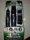 Wahl Nose Ear Sideburns Beard Mustache Hair Precision Rechargeable Trimmer