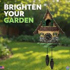 Spoontiques Cuckoo Clock Birdhouse - Charming Garden D  cor For Yard   Patio