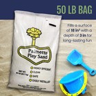 Palmetto 5 Pack Natural Play Sand For Sand Box  Play Areas  Home  50 Lb  Creme