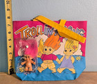 Rare Vintage Fantasy Trolls Novelty Collectible  trollin  Along  Tote Bag   Doll