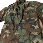 Vintage 1980s Us Army Military Field Jacket Woodland Camo   Medium 
