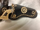 Vintage 1950s Hubley Revolver Toy Cap Guns With Holster Works-9