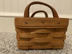 Longaberger Sweet Basil Booking Basket 1994 Signed Tis