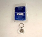New Vintage Coin  dime  Key Chain Key Fob Ring The Dime Savings Bank Of Ny