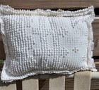 Handmade Patriotic Primitive Americana Pillow Ooak Hobnail Reversible B
