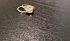 Engagement Ring band   1 45ct Morganite  18k Gold  0 36tw Diamond  Size 4