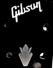 Gibson Guitar Headstock Logo   Crown  Die-cut Brushed Nickel Decal  Oem Size Usa