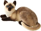 New 12  Realistic Siamese Cat Stuffed Animal Plush Toy For Kids