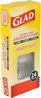 Crystal Clear Assorted Cutlery - 24 Count Fork  Knife And Spoon Set - Reusable H
