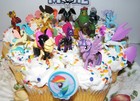 My Little Pony The Movie Cake Toppers Set Of 14 New Figures  Sticker And Ring 