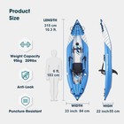 Inflatable Kayak Blowup Touring Portable Kayak Set With Adjustable Seat And Pump