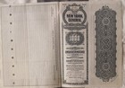 New York Central Railroad Company  1 000 Gold Bond Certificate 1913 Stock Crisp