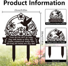 Hummingbird Grave Marker Cemetery Decorations For Grave Metal Memorial Grave Sta